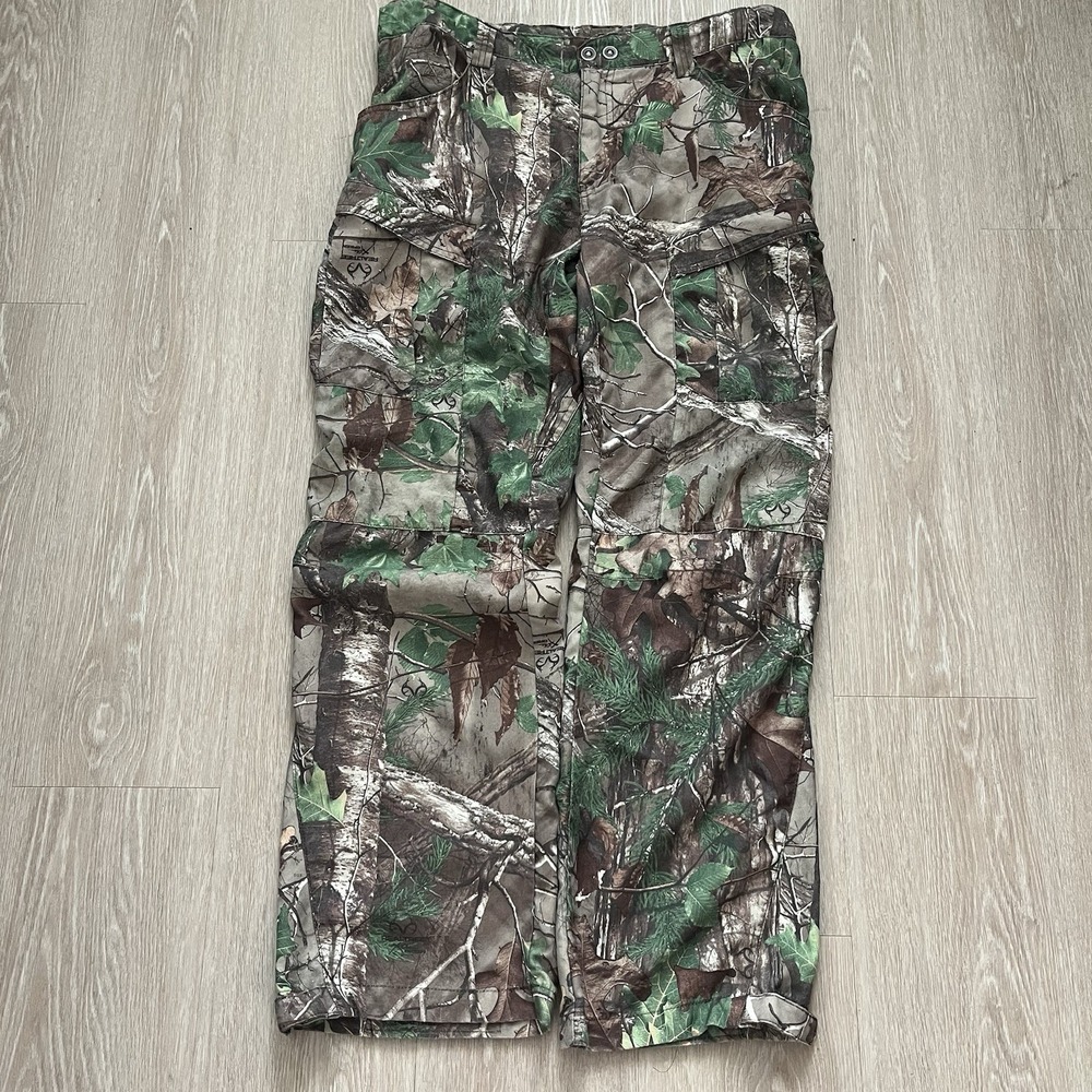 RedHead Pants Mens M Camo RealTree Cargo Lightweight Hunting Adjustable